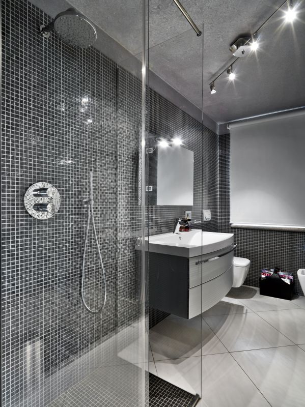 Modern Shower with Rainfall Head
